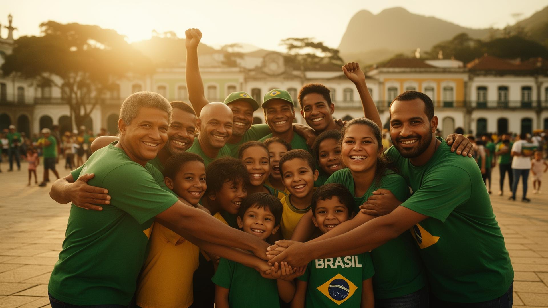 Comunidade reunida em solidariedade